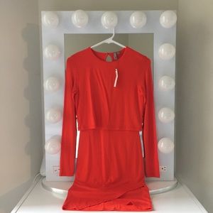 Asos Body Con Crop Midi Dress